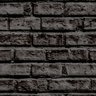 Papel de Parede Adesivo Tijolo 016 Preto 2.40x0.58m - 2