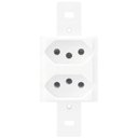 Ver imagem 1 de Modulo 2 Tomadas 2p+t 20a 250 Volts Blanc - 1338 - Fame 2 Tomadas 20a S/placa Blanc 1338 Fame