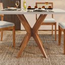 Ver imagem 3 de Conjunto Sala de Jantar Mesa Donna com 4 Cadeiras Rainha em Madeira Maciça