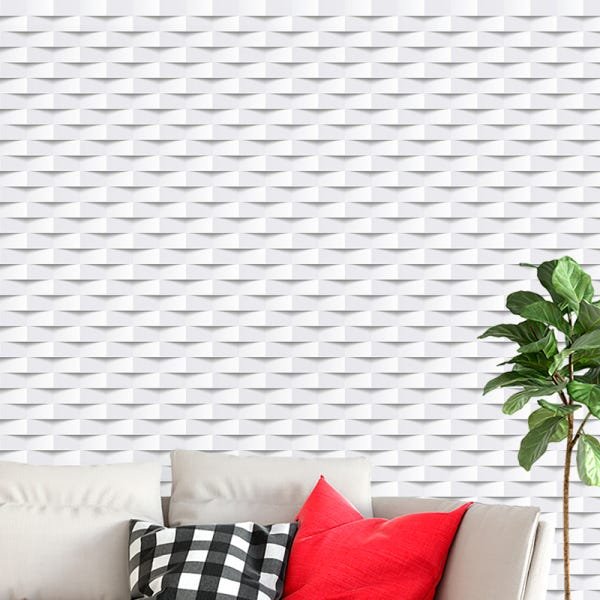 Papel de Parede Adesivo Efeito 3D 040 Geométrico 3.00x0.58m - 1
