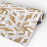 Papel de Parede Adesivo Efeito 3D 100 Geométrico 3.60x0.58m - 3