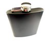 Cantil Inox Preto Fosco de Bolso 180ml - Porta Bebida Wisky - 1