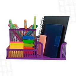 Kit Jogo Organizador de Escrivaninha Aramado com 3 Divisões - 1