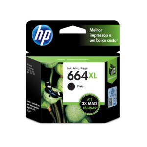 Cartucho de Tinta Hp 664xl 664 Preto F6v31ab F6v31a | 1115 2136 3636 3836 3635 4676 | Original