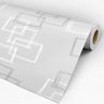 Papel de Parede Adesivo Geométrico 010 Cinza 4.80x0.58m - 3