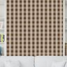 Papel de Parede Adesivo Xadrez 004 Marrom 1.80x0.58m - 1