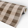 Papel de Parede Adesivo Xadrez 004 Marrom 1.80x0.58m - 3