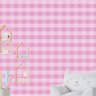 Papel de Parede Adesivo Xadrez 005 Rosa 2.40x0.58m - 1
