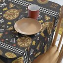 Ver imagem 1 de Toalha Mesa Plástica Térmica Pizza 2 Lugares 70x100