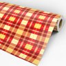 Papel de Parede Adesivo Xadrez 008 Vermelho 3.60x0.58m - 3