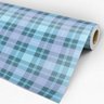 Papel de Parede Adesivo Xadrez 009 Turquesa 3.60x0.58m - 3