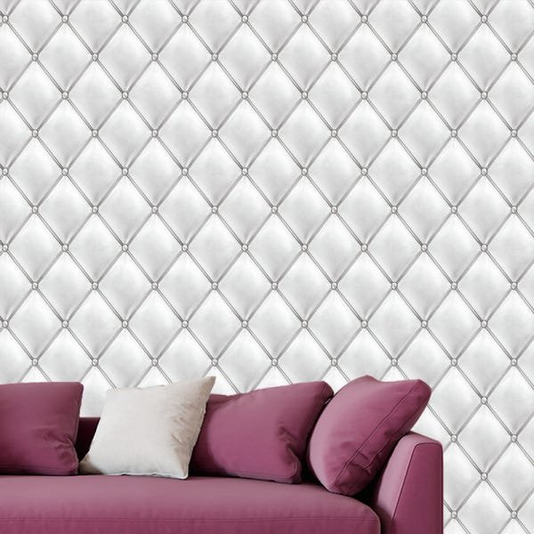 Papel de Parede Adesivo Couro 006 Cinza 2.40x0.58m - 1