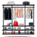 Ver imagem 1 de Guarda Roupa Closet Aramado sem Portas CLR285 - 2,20m - Preto
