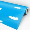 Papel de Parede Adesivo Infantil 037 Nuvens 3.60x0.58m - 3