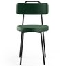 Kit 02 Cadeiras Decorativas Para Sala De Jantar Barcelona F01 Couríssimo Verde Musgo - Lyam Decor - 6