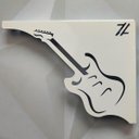 Ver imagem 6 de Par Mãos Francesas Decorativas 20cm Música Guitarra Branco Aço Zarg
