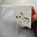 Ver imagem 5 de Par Mãos Francesas Decorativas 20cm Música Guitarra Branco Aço Zarg