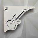 Ver imagem 7 de Par Mãos Francesas Decorativas 20cm Música Guitarra Branco Aço Zarg