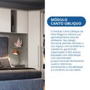 Ver imagem 6 de Módulo de Canto Oblíquo 1 Porta 3 Prateleiras Elegance