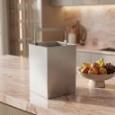 Ver imagem 4 de Lixeira Pia Cozinha Profissional Cesto Embutir Aço Inox 304 Quadrada 7L Cozix
