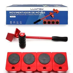 Movimentador de Móveis Pesados e Suporte para Cargas até 150kg Fogão Geladeira Sofá:vermelho - 2