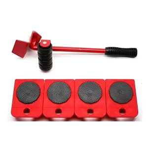 Movimentador de Móveis Pesados e Suporte para Cargas até 150kg Fogão Geladeira Sofá:vermelho