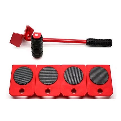 Movimentador de Móveis Pesados e Suporte para Cargas até 150kg Fogão Geladeira Sofá:vermelho