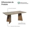Mesa para Escritório Diretor Presidente 180cm Tampo de Vidro 5388 Madesa - 4