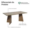 Ver imagem 4 de Mesa para Escritório Diretor Presidente 180cm Tampo de Vidro 5388 Madesa