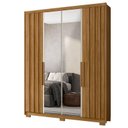 Ver imagem 5 de Guarda Roupa Solteiro Ambiente Califórnia 4 Portas Freijó Off White com Espelho - Moval