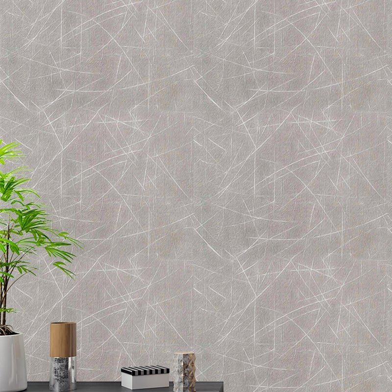Papel de Parede Adesivo Textura 027 Cinza 1.80x0.58m - 1