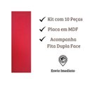 Ver imagem 3 de Cabeceira Estofada Suede Cama King 10 Placas Suede 20x60cm:vermelho