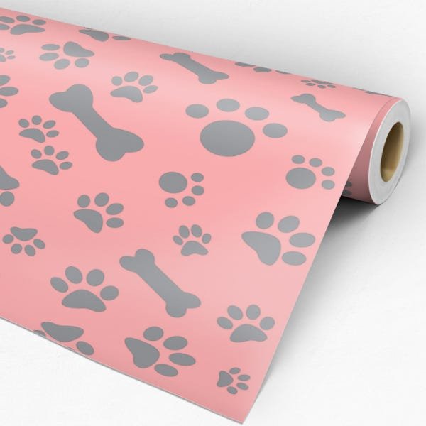 Papel de Parede Adesivo Animal 029 Patinhas 1.20x0.58m - 3