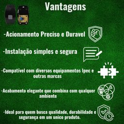 Botoeira Simples Linha Prime com Fio Ipec - Preto - 4