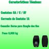 Botoeira Simples Linha Prime com Fio Ipec - Preto - 6