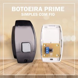 Botoeira Simples Linha Prime com Fio Ipec - Preto - 5
