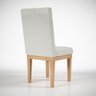 Cadeira Reforçada Mesa de Jantar Luxo Linho ? Linho Bege - 3