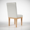 Ver imagem 3 de Cadeira Reforçada Mesa de Jantar Luxo Linho ? Linho Bege