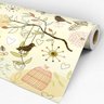 Papel de Parede Adesivo Animal 023 Passarinhos 1.20x0.58m - 3