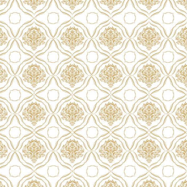 Papel de Parede Adesivo Arabesco 032 Marrom 4.20x0.58m - 2