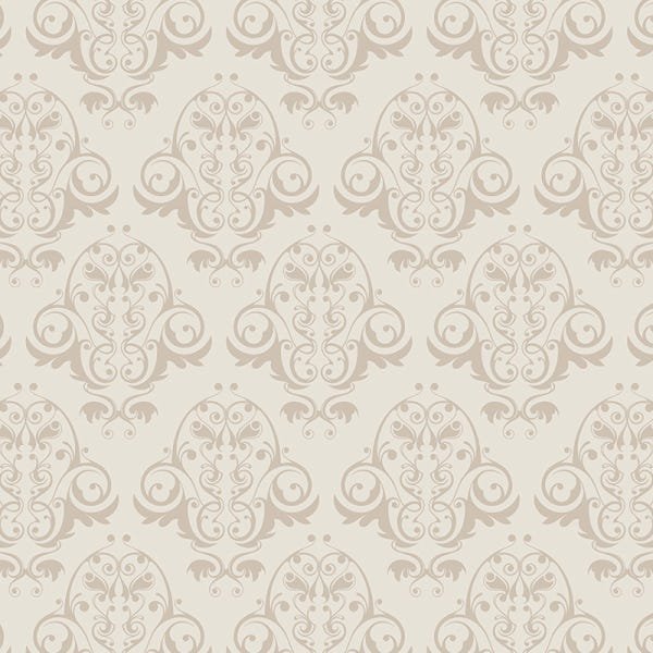 Papel de Parede Adesivo Arabesco 030 Bege 2.40x0.58m - 2