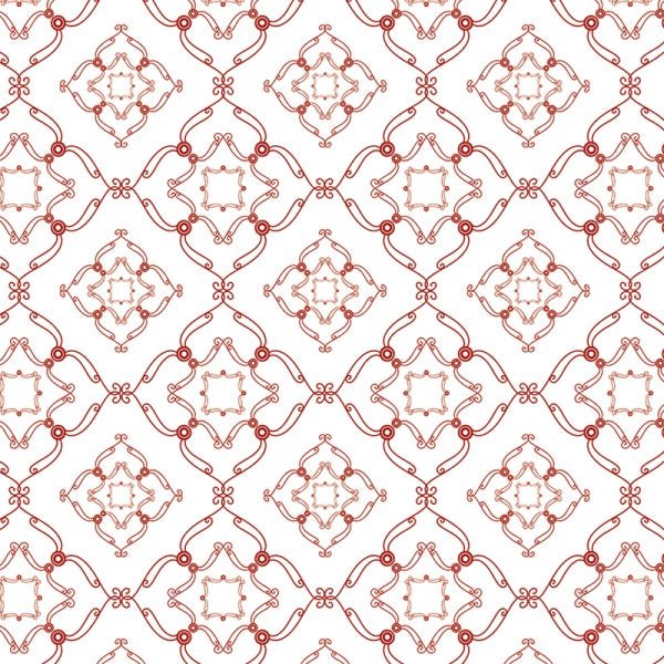 Papel de Parede Adesivo Arabesco 029 Vermelho 4.20x0.58m - 2