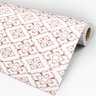 Papel de Parede Adesivo Arabesco 029 Vermelho 4.20x0.58m - 3