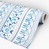 Papel de Parede Adesivo Arabesco 027 Azul 1.80x0.58m - 3