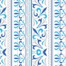 Papel de Parede Adesivo Arabesco 027 Azul 1.80x0.58m - 2