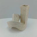 Ver imagem 4 de Vaso Decorativo Enfeite Casa Nó Home&Co Resina 25x21x19cm Branco