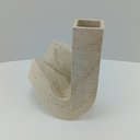 Ver imagem 3 de Vaso Decorativo Enfeite Casa Nó Home&Co Resina 25x21x19cm Branco