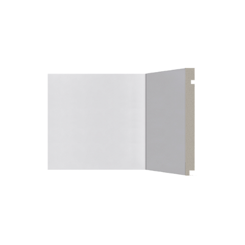 Rodape Poliestireno 20cm Liso Branco 506 Santa Luzia:branco