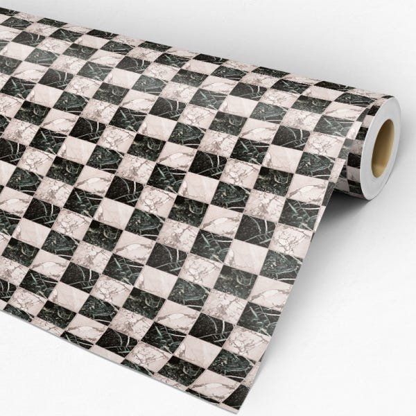 Papel de Parede Adesivo Arabesco 019 Preto 4.80x0.58m - 3