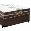 Ver imagem 6 de Cama Box Baú Casal Sintético + Colchão Molas Ensacadas Texas Prime Colchões 138cm Marrom